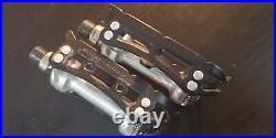 Campagnolo Super Record titanium spindle shaft road bicycle pedals pedal set VGC