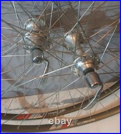 Campagnolo Wheelset C Record 32h 35x24F Hubs Record Strada Tubular Hoshi Spokes