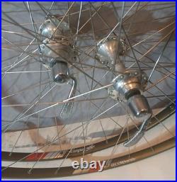 Campagnolo Wheelset C Record 32h 35x24F Hubs Record Strada Tubular Hoshi Spokes