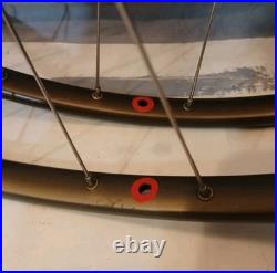 Campagnolo Wheelset C Record 32h 35x24F Hubs Record Strada Tubular Hoshi Spokes