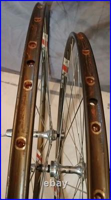 Campagnolo Wheelset C Record 32h 35x24F Hubs Record Strada Tubular Hoshi Spokes