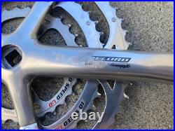 Campy Campagnolo Record 10 Speed UD Triple Vintage Road 170mm Crankset 53/42/30T