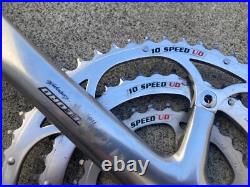 Campy Campagnolo Record 10 Speed UD Triple Vintage Road 170mm Crankset 53/42/30T