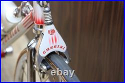 Chesini Vintage Chromoly Road Bike Campagnolo Record 2x7 Speed Size 530 Unused