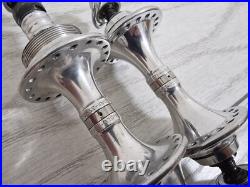 Classic Campagnolo C-Record Bicycle Hub Set Front/ Rear Road Bike Hubs 36H RARE