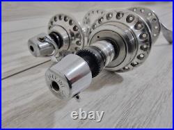 Classic Campagnolo C-Record Bicycle Hub Set Front/ Rear Road Bike Hubs 36H RARE