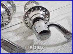 Classic Campagnolo C-Record Bicycle Hub Set Front/ Rear Road Bike Hubs 36H RARE