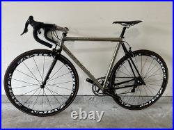 Colnago CT 1 titanio campagnolo record titanium QS 10 spd Easton EC90SL wheels Colnago CT 1 titanio campagnolo record titanium QS 10 spd Easton EC90SL wheels