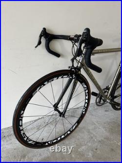 Colnago CT 1 titanio campagnolo record titanium QS 10 spd Easton EC90SL wheels Colnago CT 1 titanio campagnolo record titanium QS 10 spd Easton EC90SL wheels