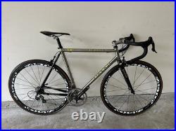 Colnago CT 1 titanio campagnolo record titanium QS 10 spd Easton EC90SL wheels Colnago CT 1 titanio campagnolo record titanium QS 10 spd Easton EC90SL wheels