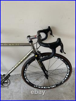 Colnago CT 1 titanio campagnolo record titanium QS 10 spd Easton EC90SL wheels Colnago CT 1 titanio campagnolo record titanium QS 10 spd Easton EC90SL wheels
