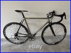 Colnago CT 1 titanio campagnolo record titanium QS 10 spd Easton EC90SL wheels Colnago CT 1 titanio campagnolo record titanium QS 10 spd Easton EC90SL wheels