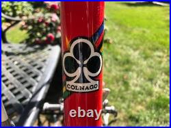 Colnago Vintage Columbus Steel Frame 53cm Flame Red Campagnolo Super Record Bike