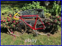 Colnago Vintage Columbus Steel Frame 53cm Flame Red Campagnolo Super Record Bike