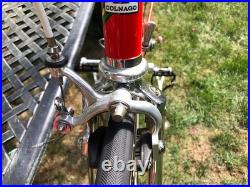 Colnago Vintage Columbus Steel Frame 53cm Flame Red Campagnolo Super Record Bike