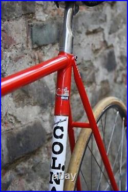 Colnago super pista campagnolo record pista track italian steel bike velodrome