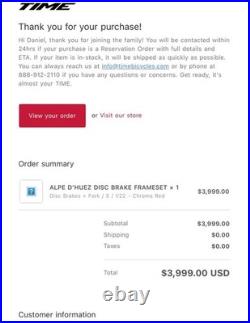 Demo TIME Alpe d'Huez Disc, Campagnolo Super Record WRL, Climbing Road Bike, S Demo TIME Alpe d'Huez Disc, Campagnolo Super Record WRL, Climbing Road Bike, S