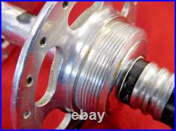 Early 70's Campagnolo #1035 Nuovo Record High Flange Hubs & Skewers 36H English
