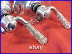 Early 70's Campagnolo #1035 Nuovo Record High Flange Hubs & Skewers 36H English