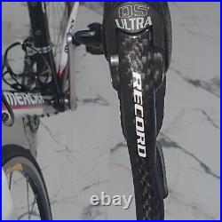 Eddy Merckx, Axm Carbon Fiber Road Bike 56cm/22in, Black/red/white- Campagnolo