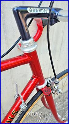 GRANDIS racing team vintage italian steel road bicycle CAMPAGNOLO SUPER RECORD