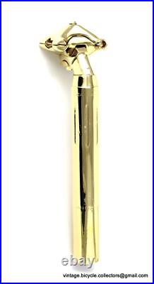 LUXURY VINTAGE BIKE Campagnolo SUPER RECORD SEATPIN SEATPOST GOLD PLATED 27.2