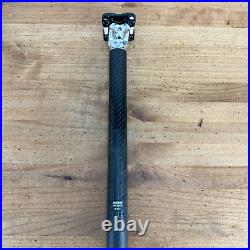 Light Use! Campagnolo Record 350mm x 31.6mm Carbon Cradle Bike Seatpost 260g