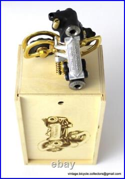 Luxury Vintage Bike Campagnolo Super Record 1st Gen REAR DERAILLEUR GOLD PLATED