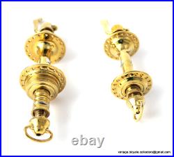 Luxury Vintage Bike Campagnolo Super Record Hubs 36H GOLD PLATED Rare Collectors
