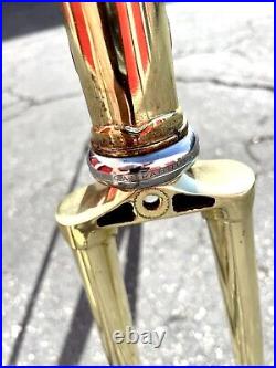 Medici Pro Strada Gold Chromed Road Bike Frameset Campagnolo Record Headset