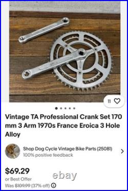 Motobecane Grand Record Bike XXL 63cm Made In France Campagnolo Cutters4life