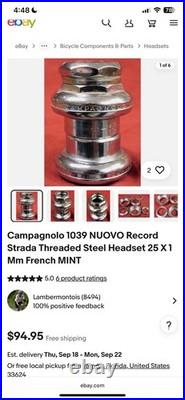 Motobecane Grand Record Bike XXL 63cm Made In France Campagnolo Cutters4life