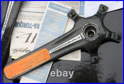 NEW NIB Campagnolo Record Carbon 11 Sp. Compact cranks crankset chainset 175mm