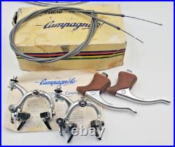 NOS 2040/1 Campagnolo Record Brake Set (Freni Record) Long Reach 52mm Vintage