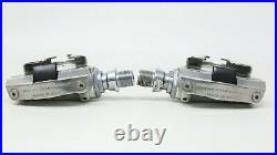 NOS CAMPAGNOLO SGR PEDALS VINTAGE 80s CLEATS CLIPLESS C-RECORD ROAD BIKE RACING