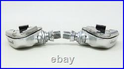 NOS CAMPAGNOLO SGR PEDALS VINTAGE 80s CLEATS CLIPLESS C-RECORD ROAD BIKE RACING