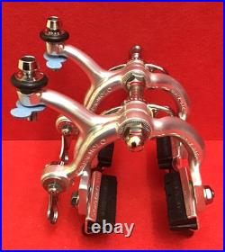 NOS CAMPAGNOLO SUPER RECORD BRAKES 58mmLONG REACH 4VTG. NOS CAMPAGNOLO BRAKE PADS