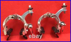 NOS CAMPAGNOLO SUPER RECORD BRAKES 58mmLONG REACH 4VTG. NOS CAMPAGNOLO BRAKE PADS