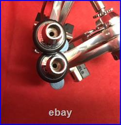 NOS CAMPAGNOLO SUPER RECORD BRAKES 58mmLONG REACH 4VTG. NOS CAMPAGNOLO BRAKE PADS