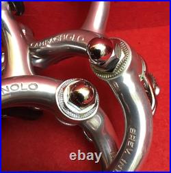 NOS CAMPAGNOLO SUPER RECORD BRAKES 58mmLONG REACH 4VTG. NOS CAMPAGNOLO BRAKE PADS