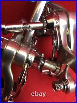 NOS CAMPAGNOLO SUPER RECORD BRAKES 58mmLONG REACH 4VTG. NOS CAMPAGNOLO BRAKE PADS