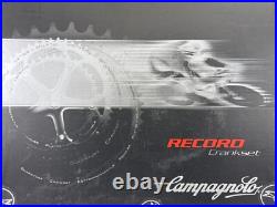 NOS Campagnolo RECORD Alloy Square Taper 10 Speed Double Crankset 175mm 53/39t