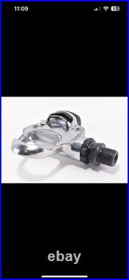 NOS Campagnolo RECORD Pro-Fit Titanium Pedals Clipless WITH Cleats & Hooks