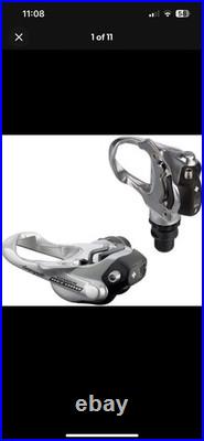 NOS Campagnolo RECORD Pro-Fit Titanium Pedals Clipless WITH Cleats & Hooks
