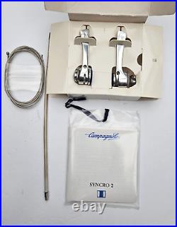 NOS Vintage Campagnolo C-Record Syncro 2, 6 speed Shifters, Free USA Shipping