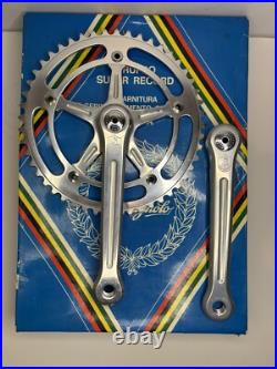 NOS Vintage Campagnolo Nouvo Record Super Record Pista Crankset 175MM