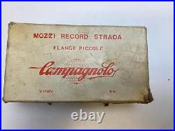 NOS bicycle Campagnolo RECORD low flange HUB SET 36 hole Curved LEVERS 120mm