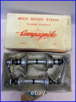 NOS bicycle Campagnolo RECORD low flange HUB SET 36 hole flat lever