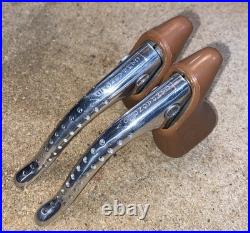 Nice Clean Vintage Campagnolo Super Record Brake Levers WithNew World Logo Hoods