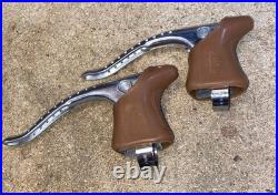 Nice Clean Vintage Campagnolo Super Record Brake Levers WithNew World Logo Hoods
